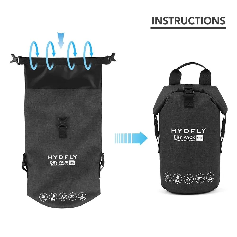 10L/20L Outdoor Waterproof Dry Bag - Essential Gear for Water Sports and Trekking