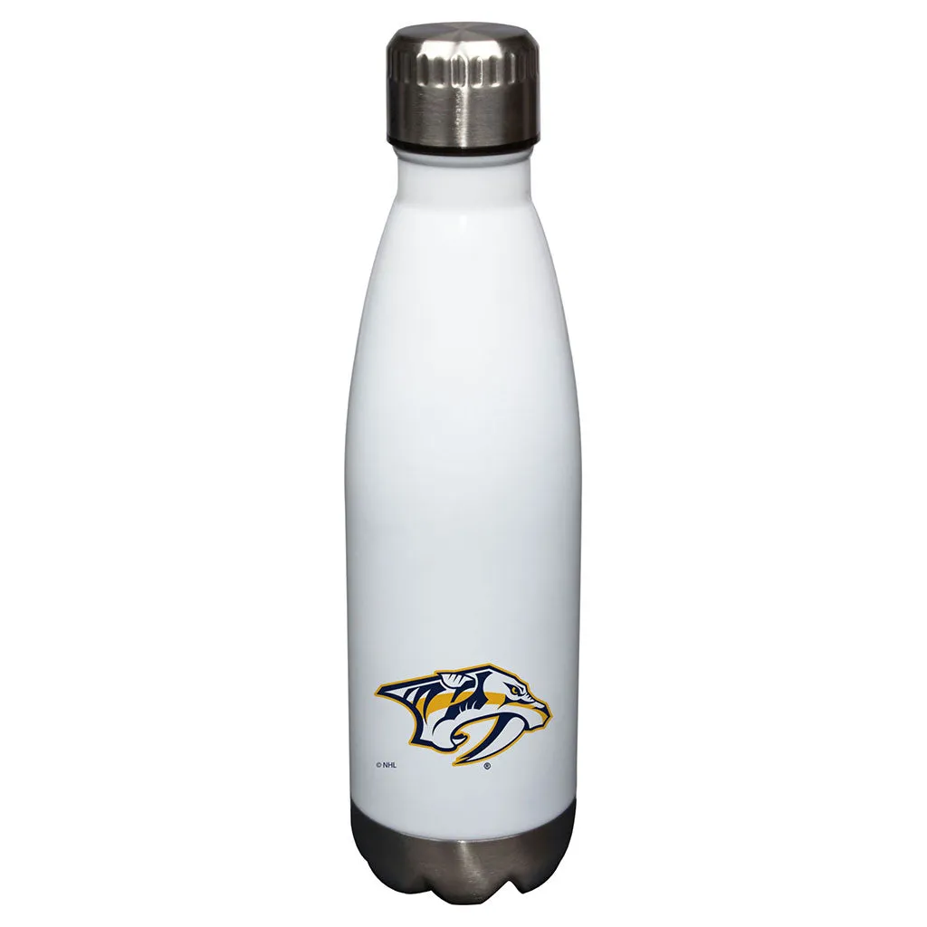 17oz White Nashville Predators Glacier Water Bottle