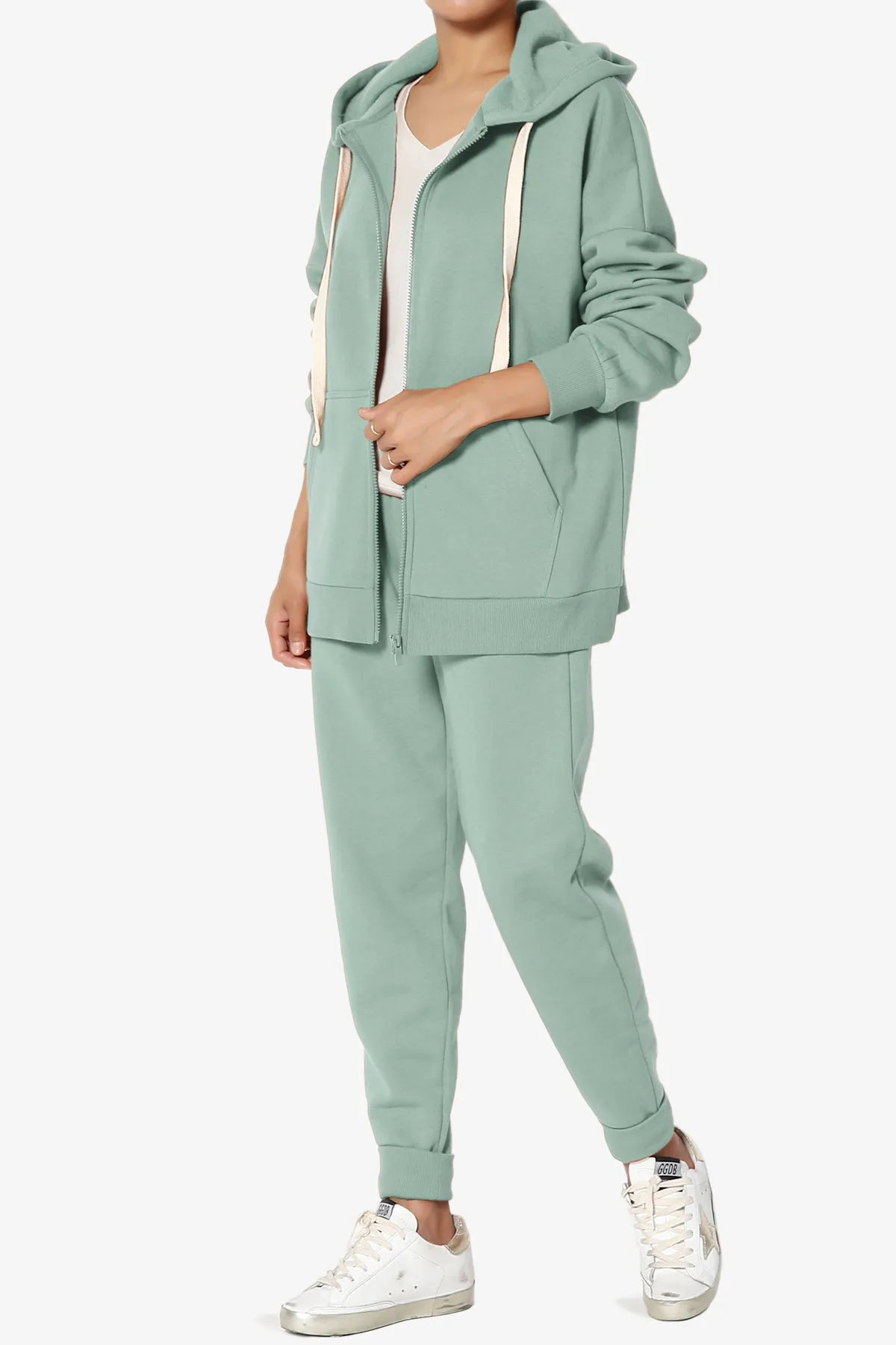 Accie Fleece Jacket & Jogger Pants Set PLUS