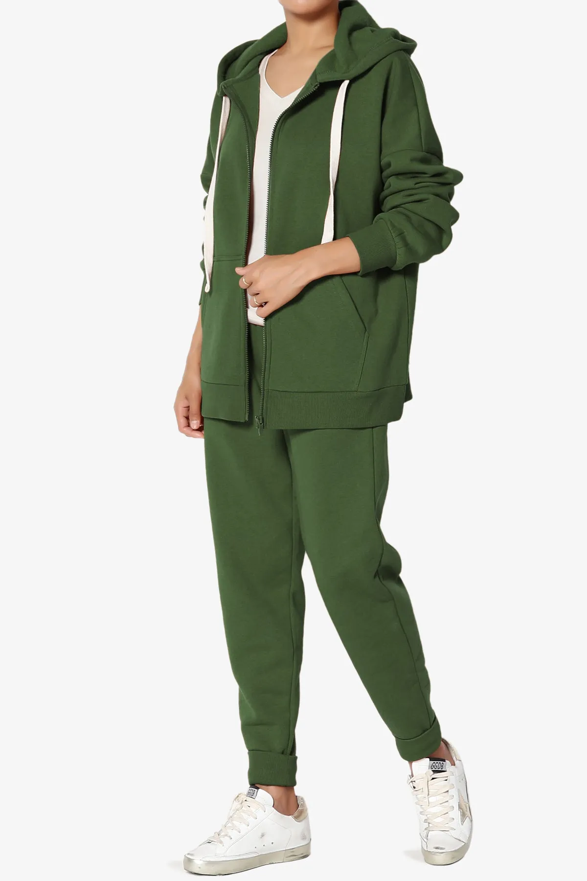 Accie Fleece Jacket & Jogger Pants Set PLUS