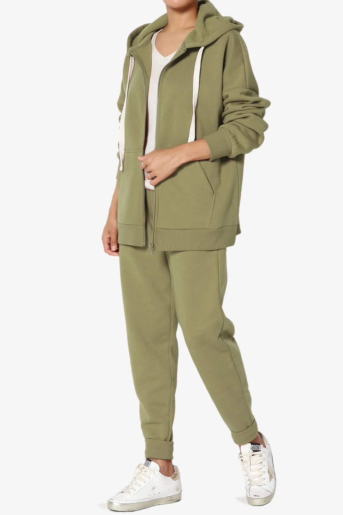 Accie Fleece Jacket & Jogger Pants Set PLUS