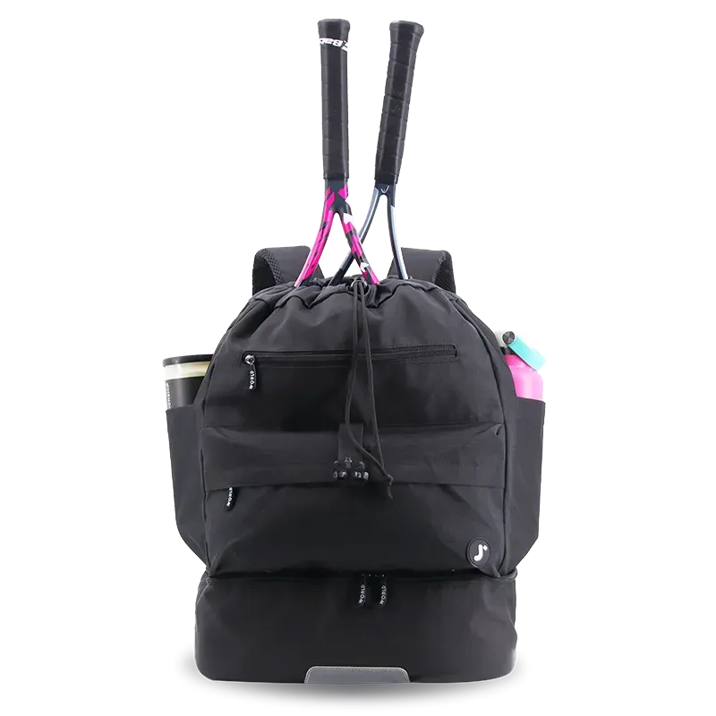Ace Racket Sports Backpack for Tennis & Pickleball in Black