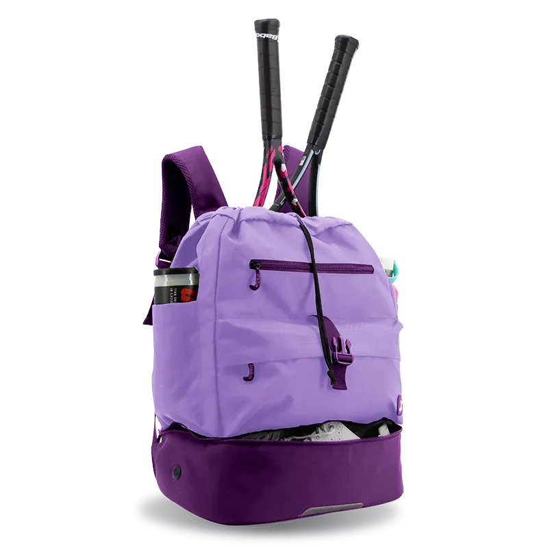 Ace Racket Sports Backpack for Tennis & Pickleball in Purple