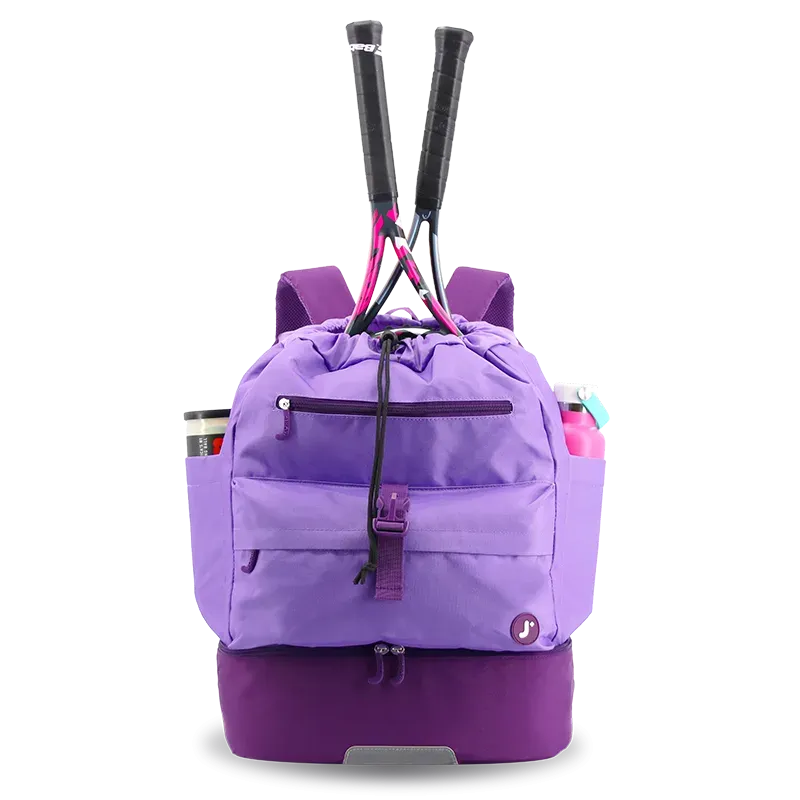 Ace Racket Sports Backpack for Tennis & Pickleball in Purple
