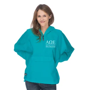 Alpha Omega Epsilon Classic Solid Pullover Windbreaker - Lined