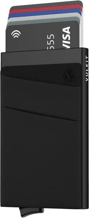 Aluminum Card Holder with Money Pocket Pop Up Wallet