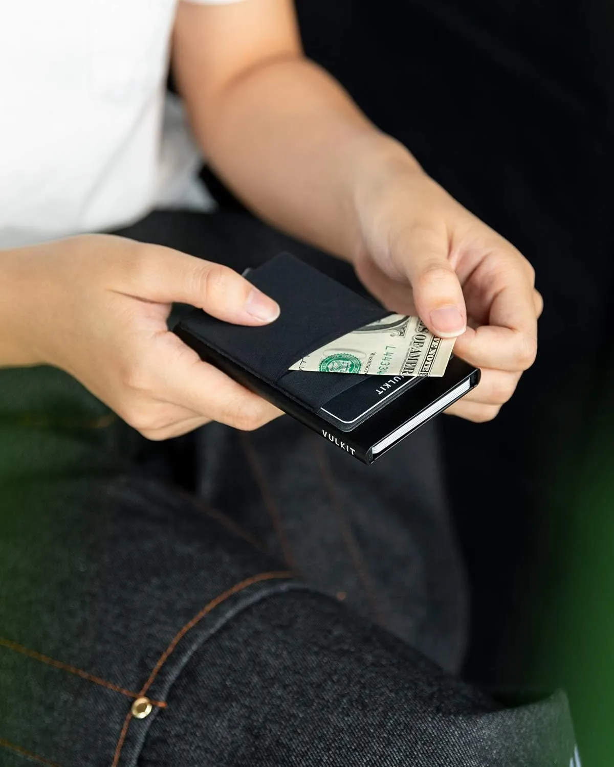 Aluminum Card Holder with Money Pocket Pop Up Wallet