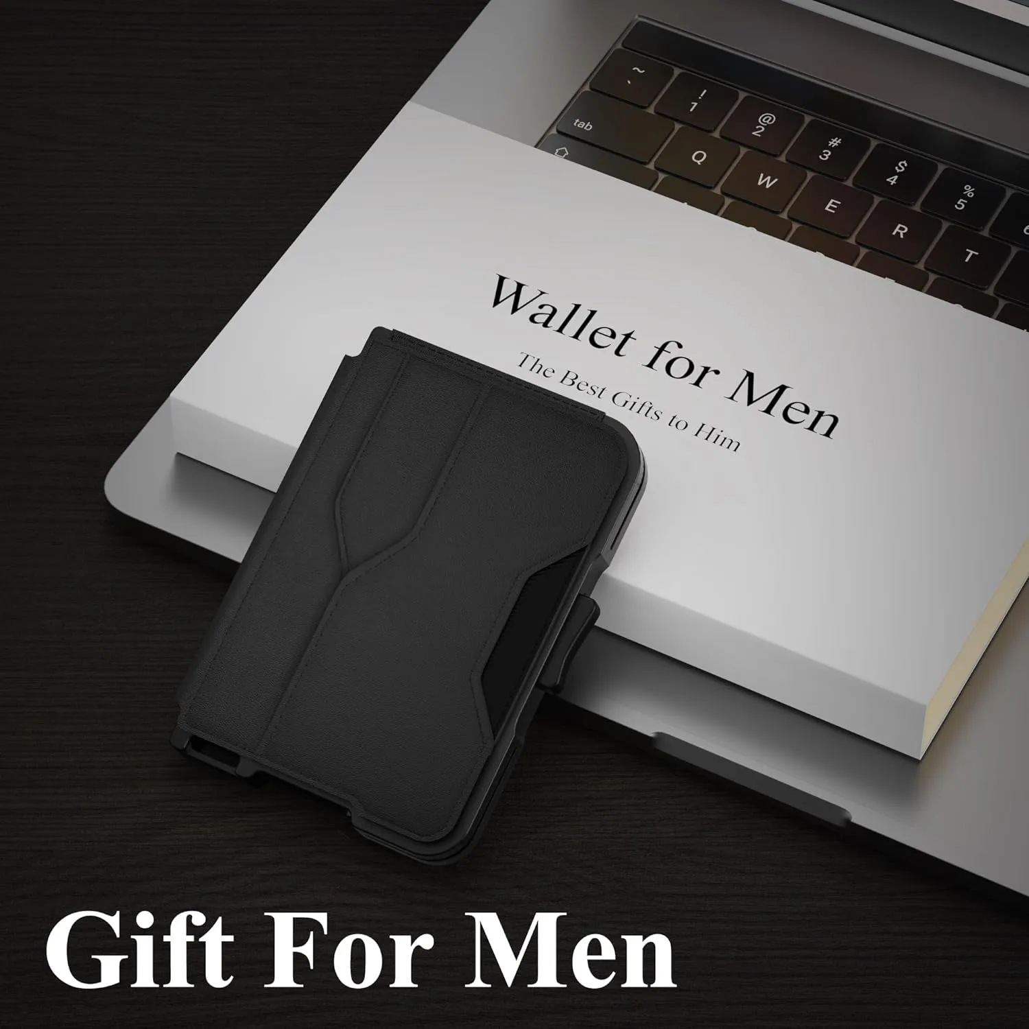 Aluminum Pop Up Card Case RFID Blocking Bifold Wallets For Men