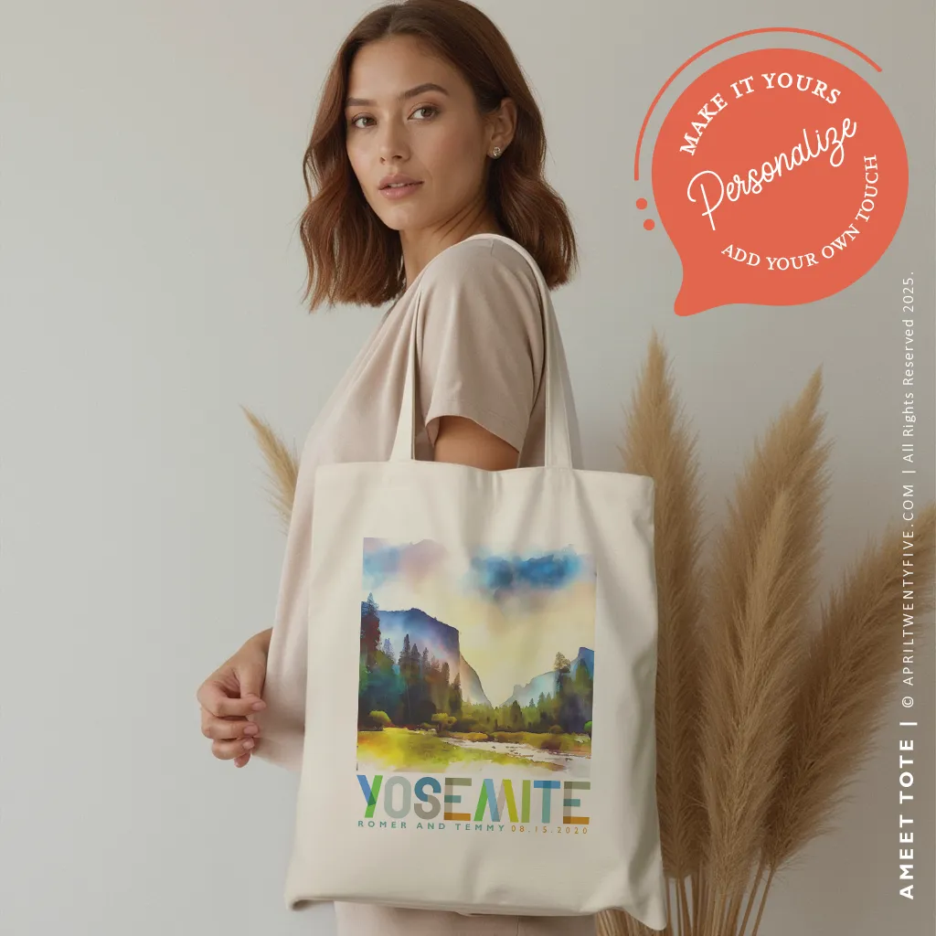 AMITA | Yosemite Watercolor Canvas Tote