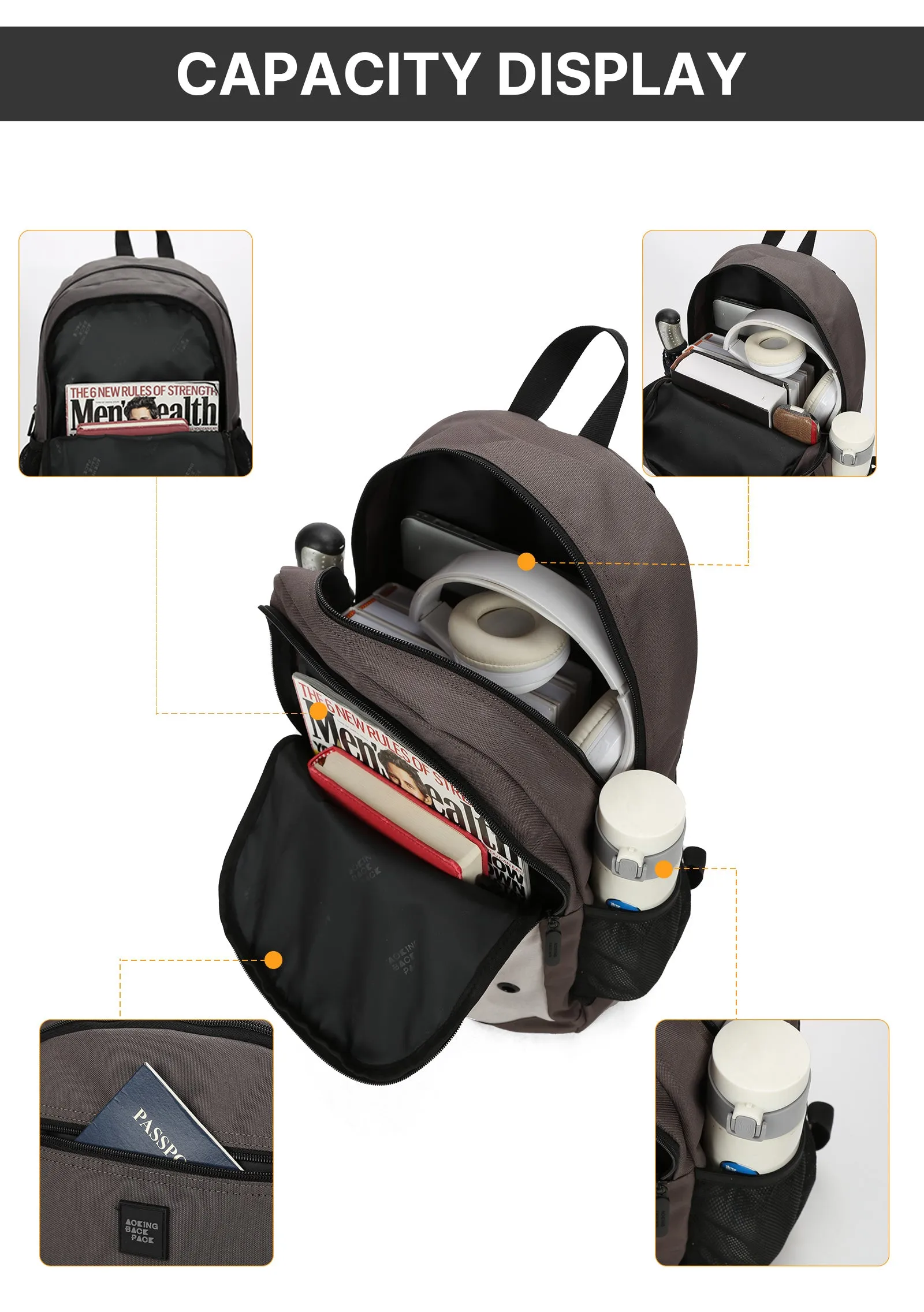 Aoking Backpack Casual Backpack Student Bag XN3315-10