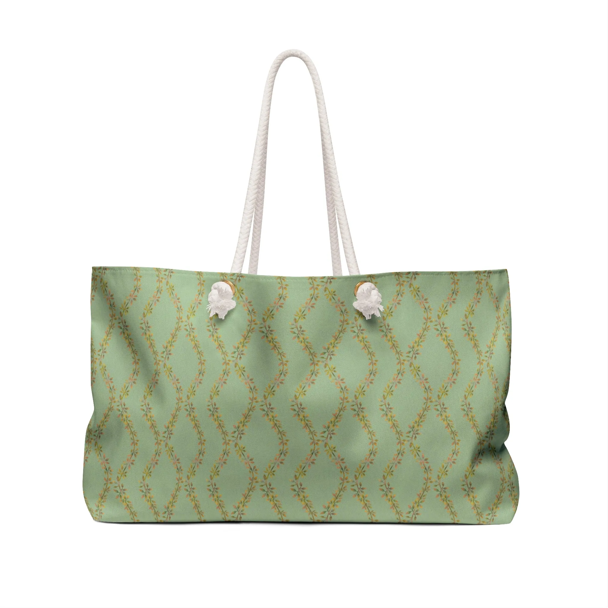 Autumn Vines Stripe Weekender Bag