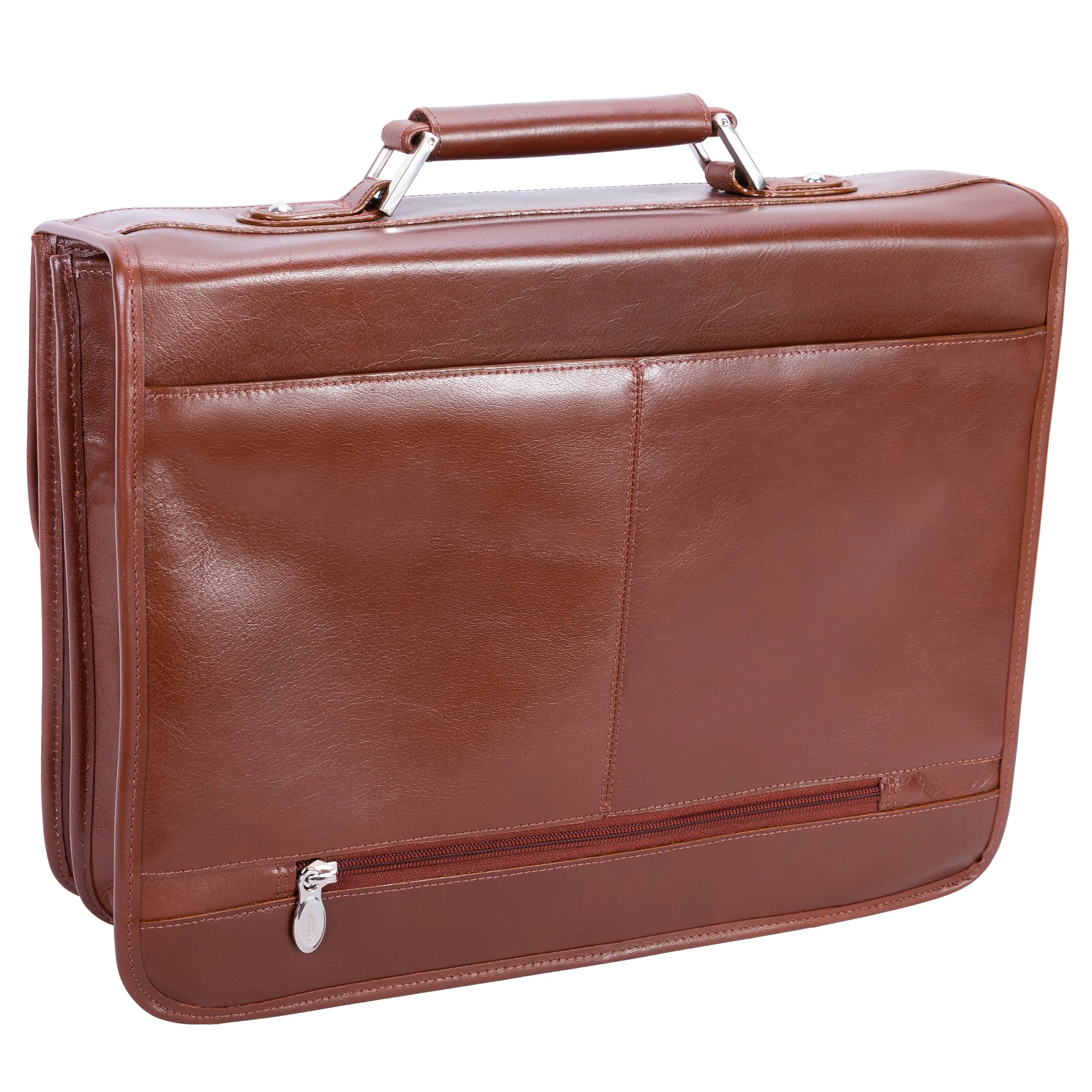 BELVEDERE | 15" Leather Laptop Briefcase