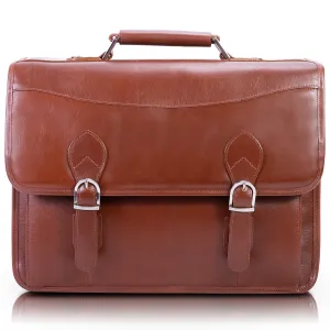 BELVEDERE | 15" Leather Laptop Briefcase