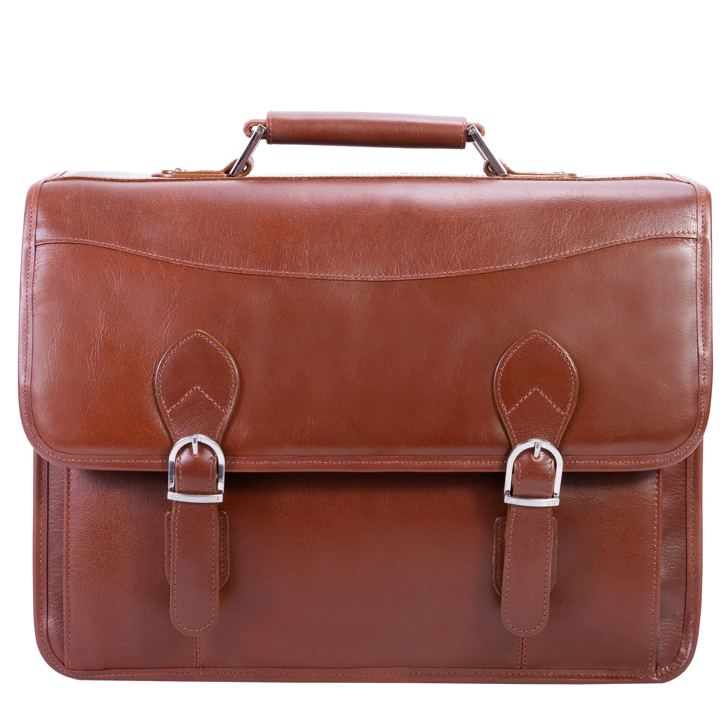 BELVEDERE | 15" Leather Laptop Briefcase