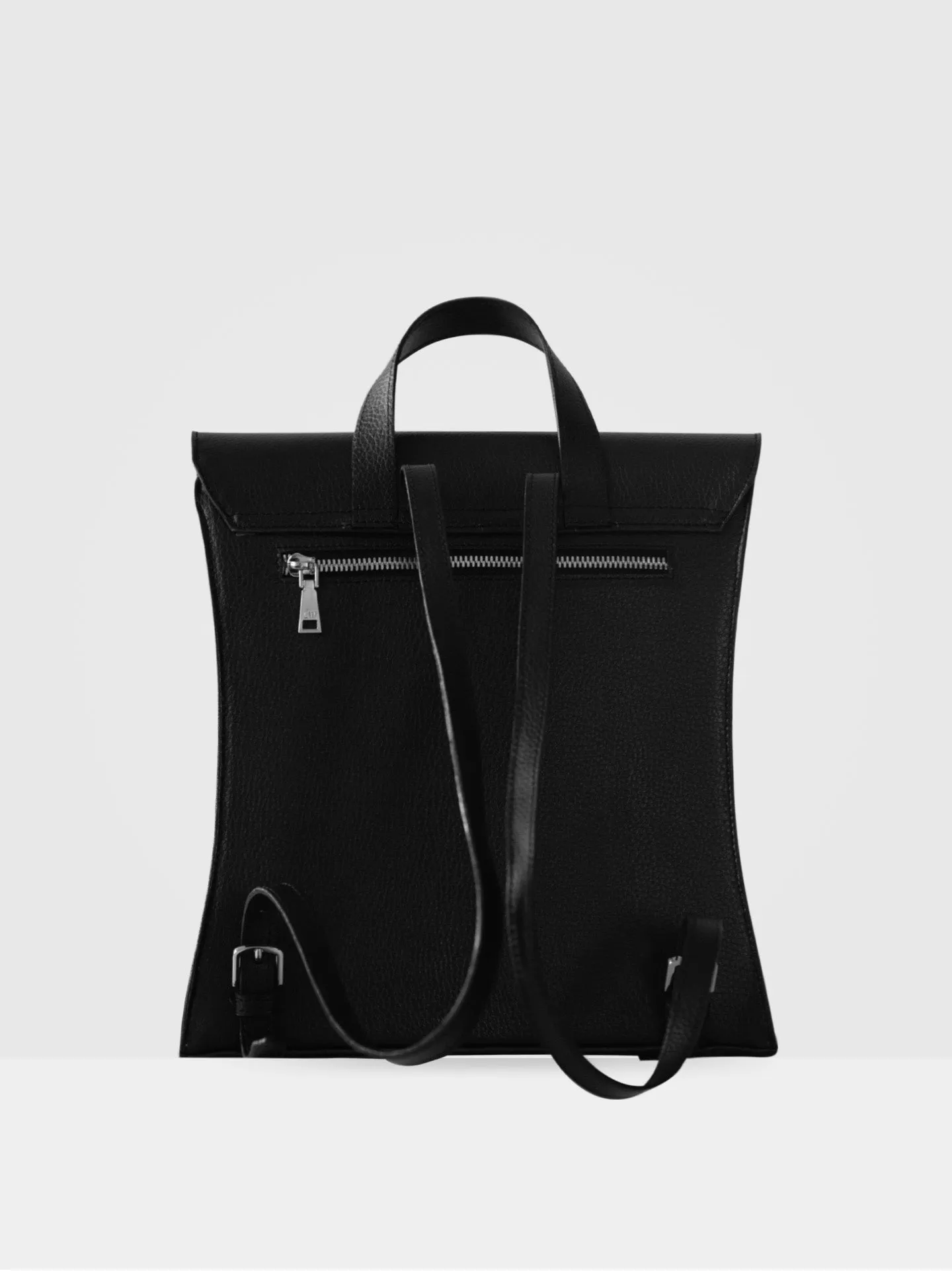 Birch MIRUM® Leather Vegan Backpack | Black & Silver