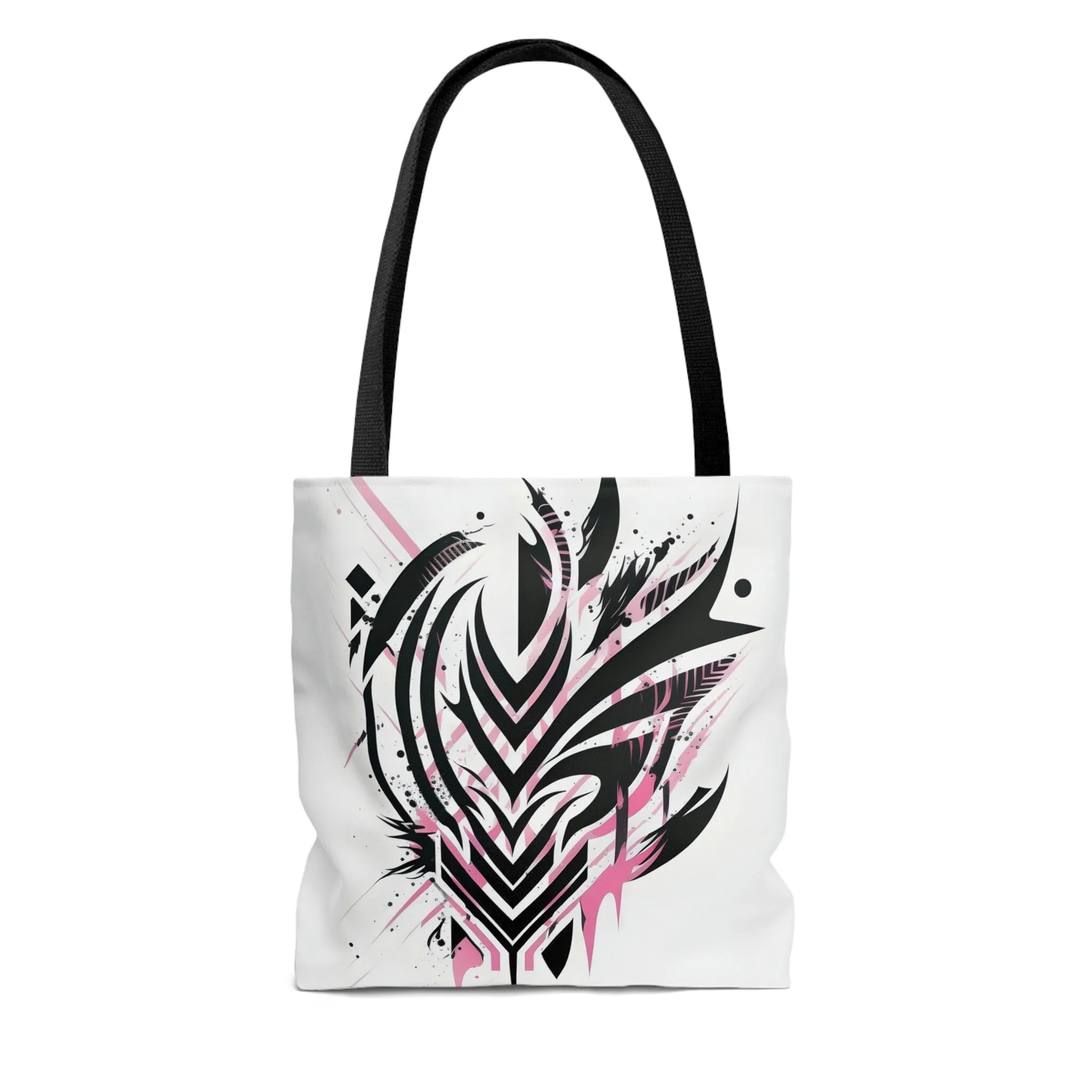 Black and Pink Tribal Tattoo Design Tote Bag