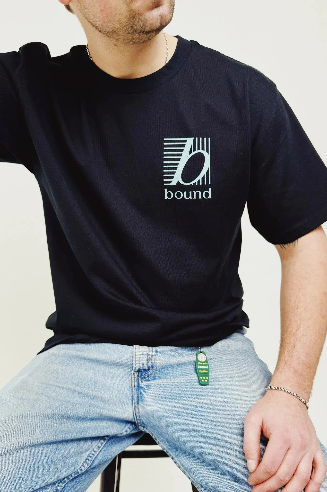bound 'Grid' Heavy Tee - Black