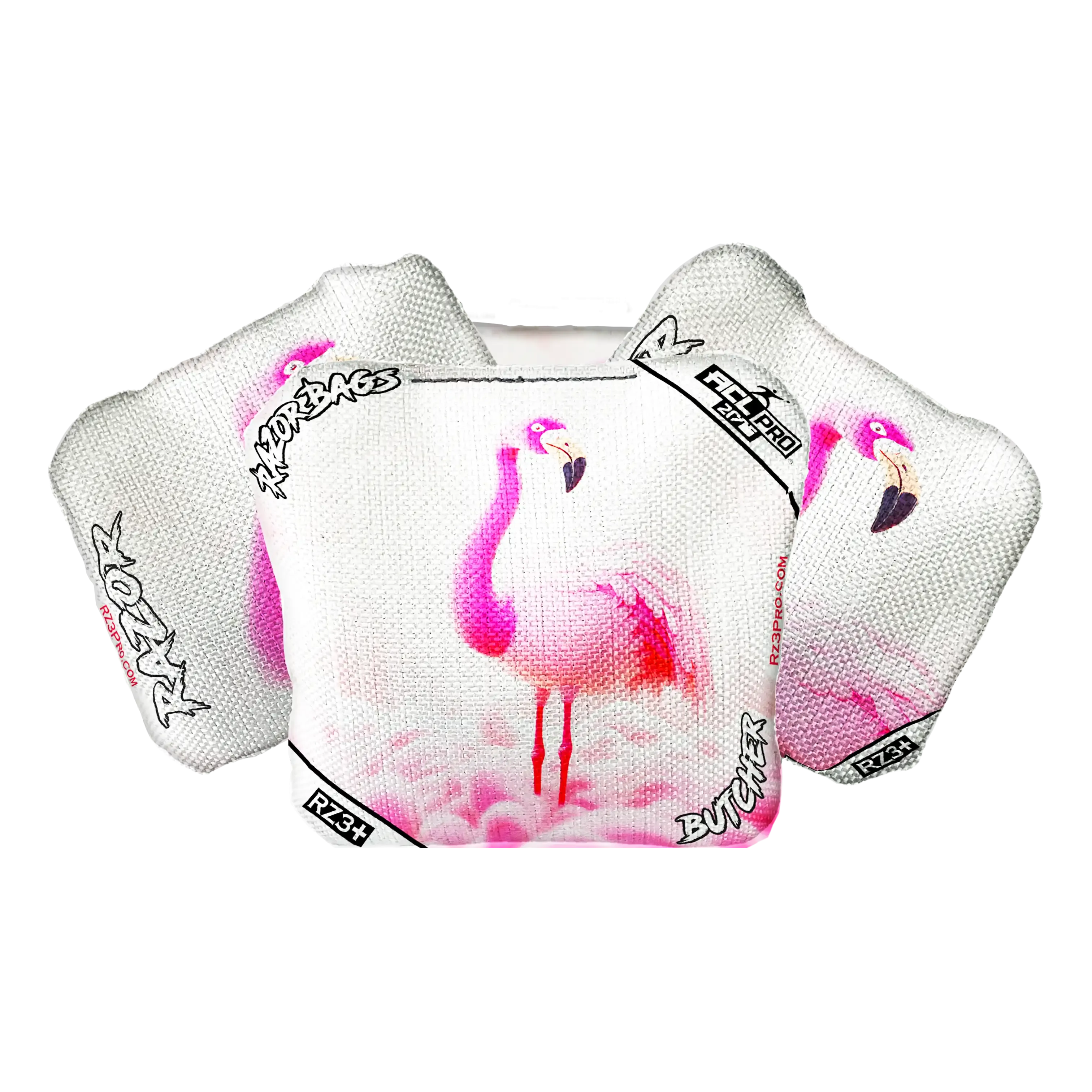 Butcher | Flamingo | ACL PRO Razor Cornhole Bags