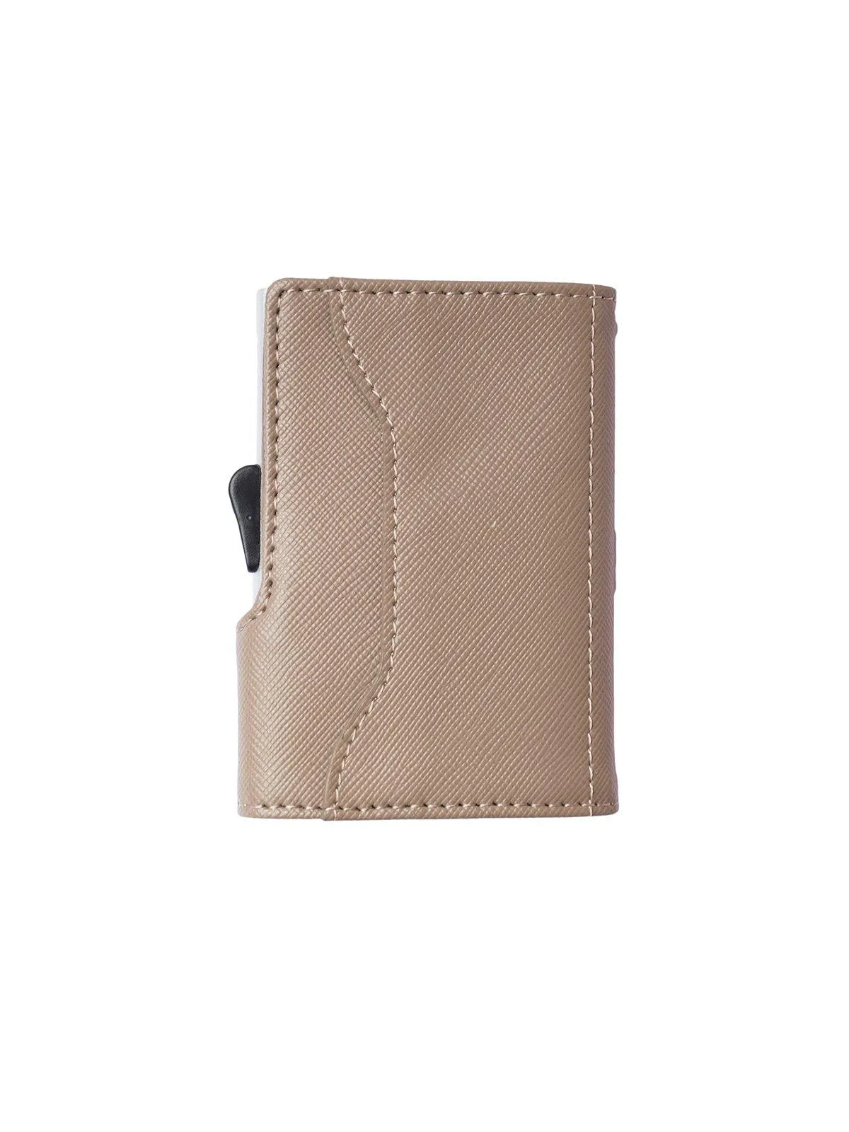 C-Secure Saffiano Leather RFID Wallet Grey
