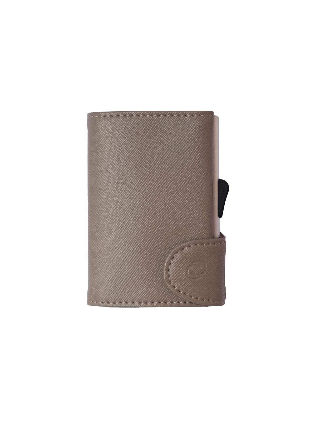 C-Secure Saffiano Leather RFID Wallet Grey