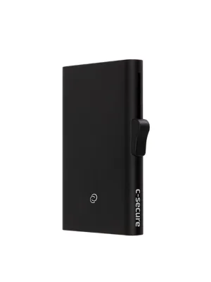 C-Secure XL Aluminium RFID Cardholder Black