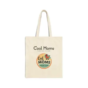 Canvas Tote Bag with Cool Moms Social Club Design - Fun & Functional
