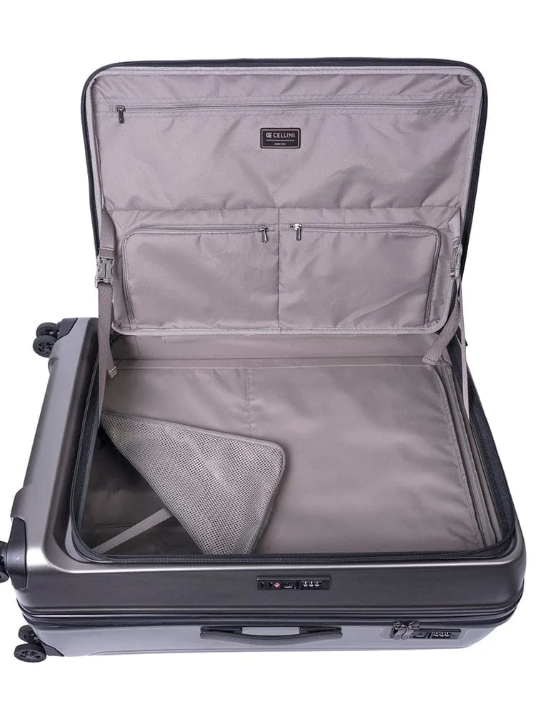 Cellini Tri Pak Large 4 Wheel Trolley Case Includes 2 Large Packing Cube 110752