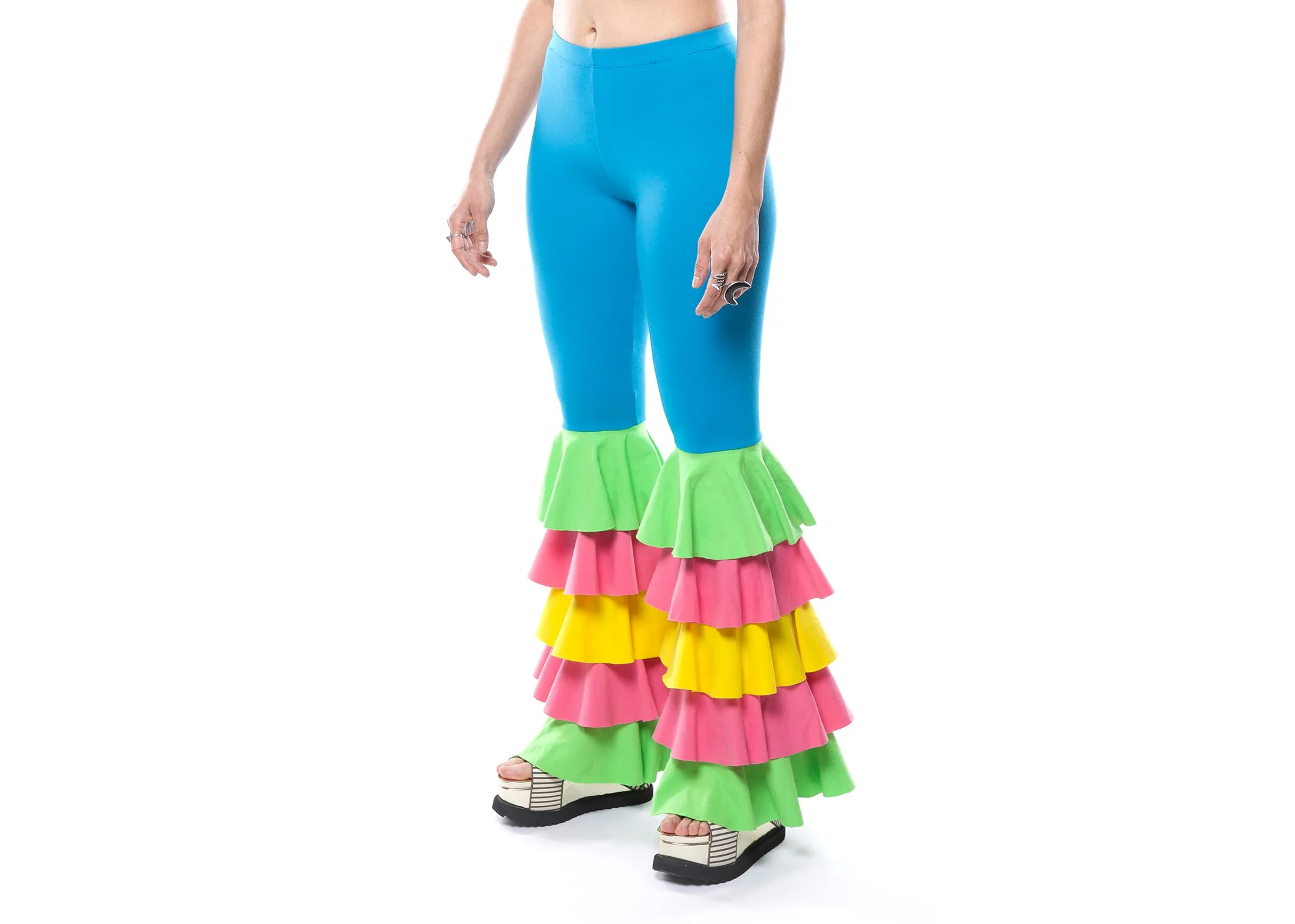 Cha Cha Chakra Ruffle Bottoms in Cirque De Turque