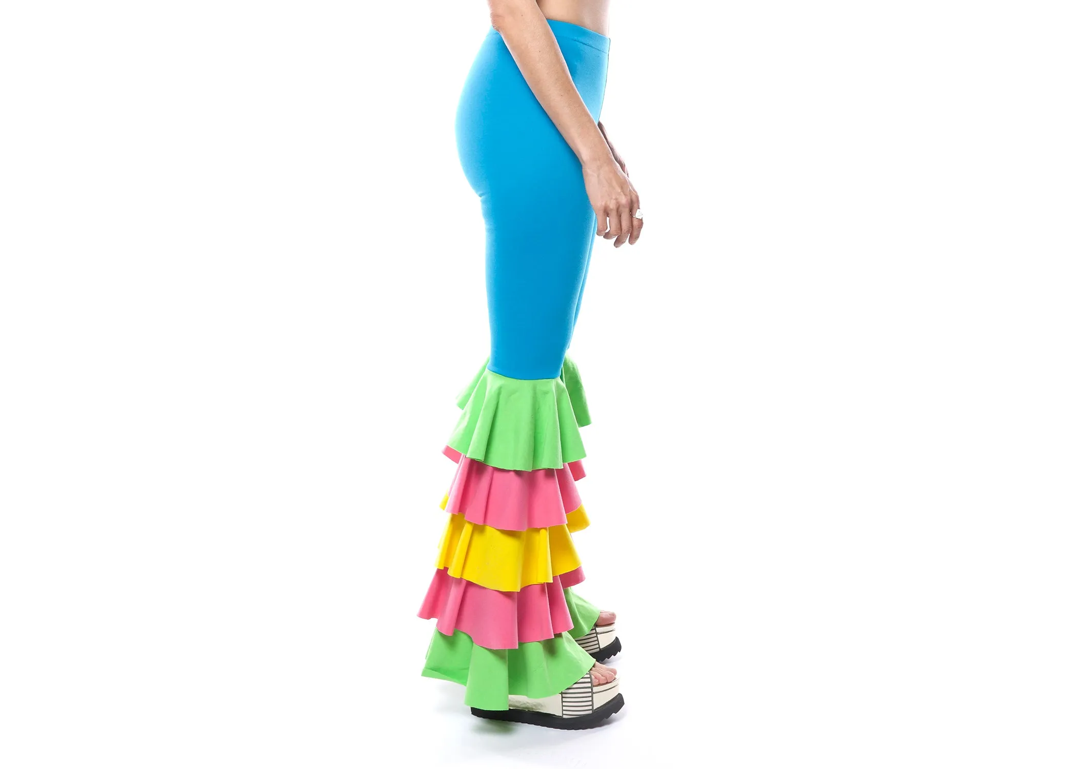 Cha Cha Chakra Ruffle Bottoms in Cirque De Turque