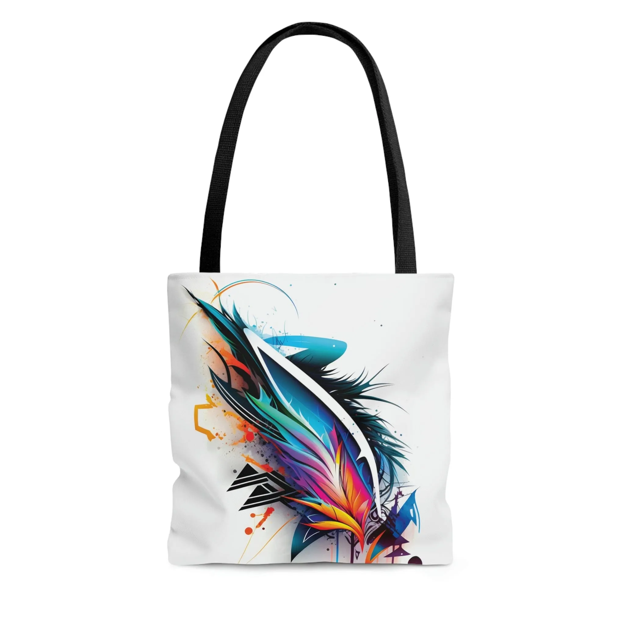 Colorful Tribal Wings Tattoo Tote Bag