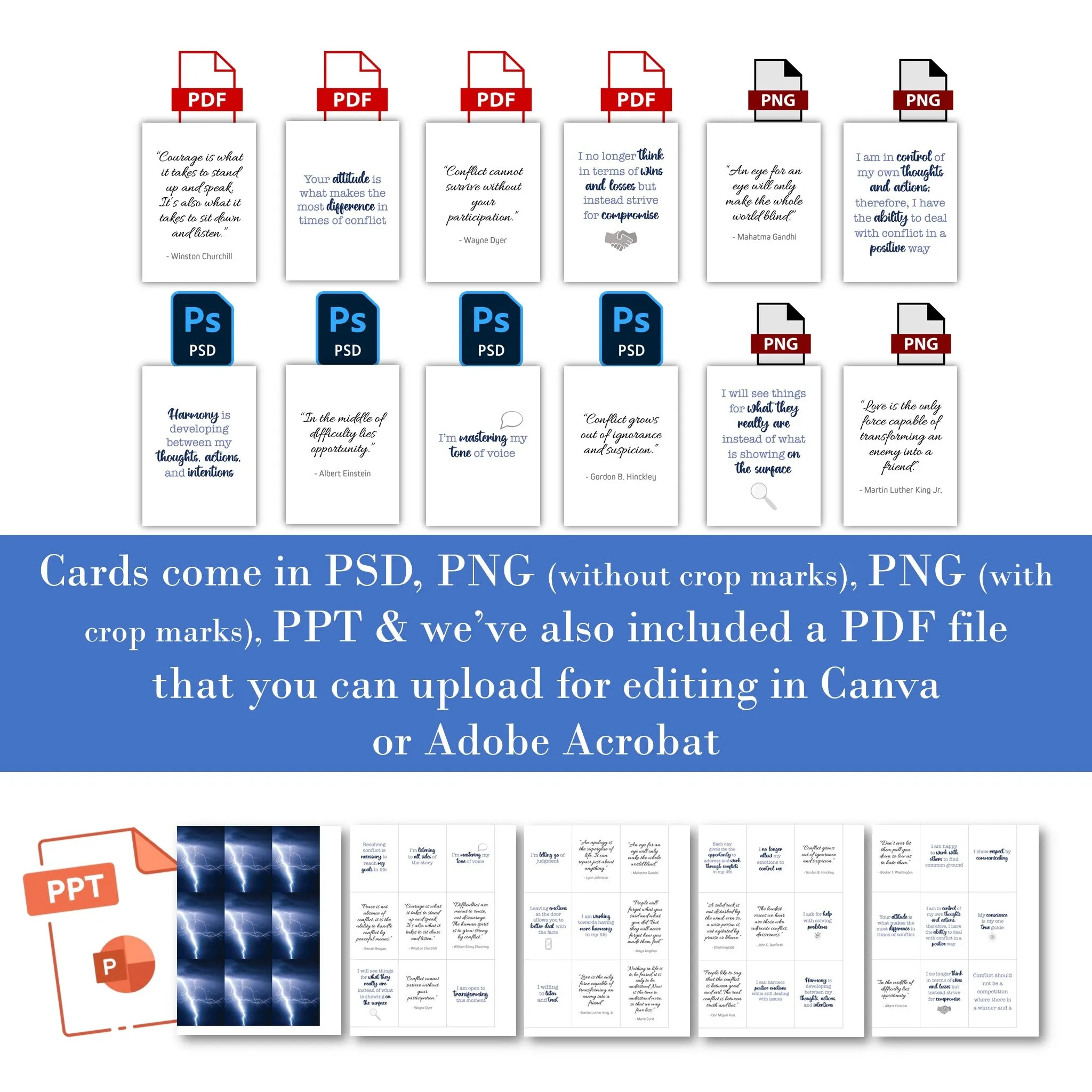 Conflict Affirmations - PLR Leadership Card Deck