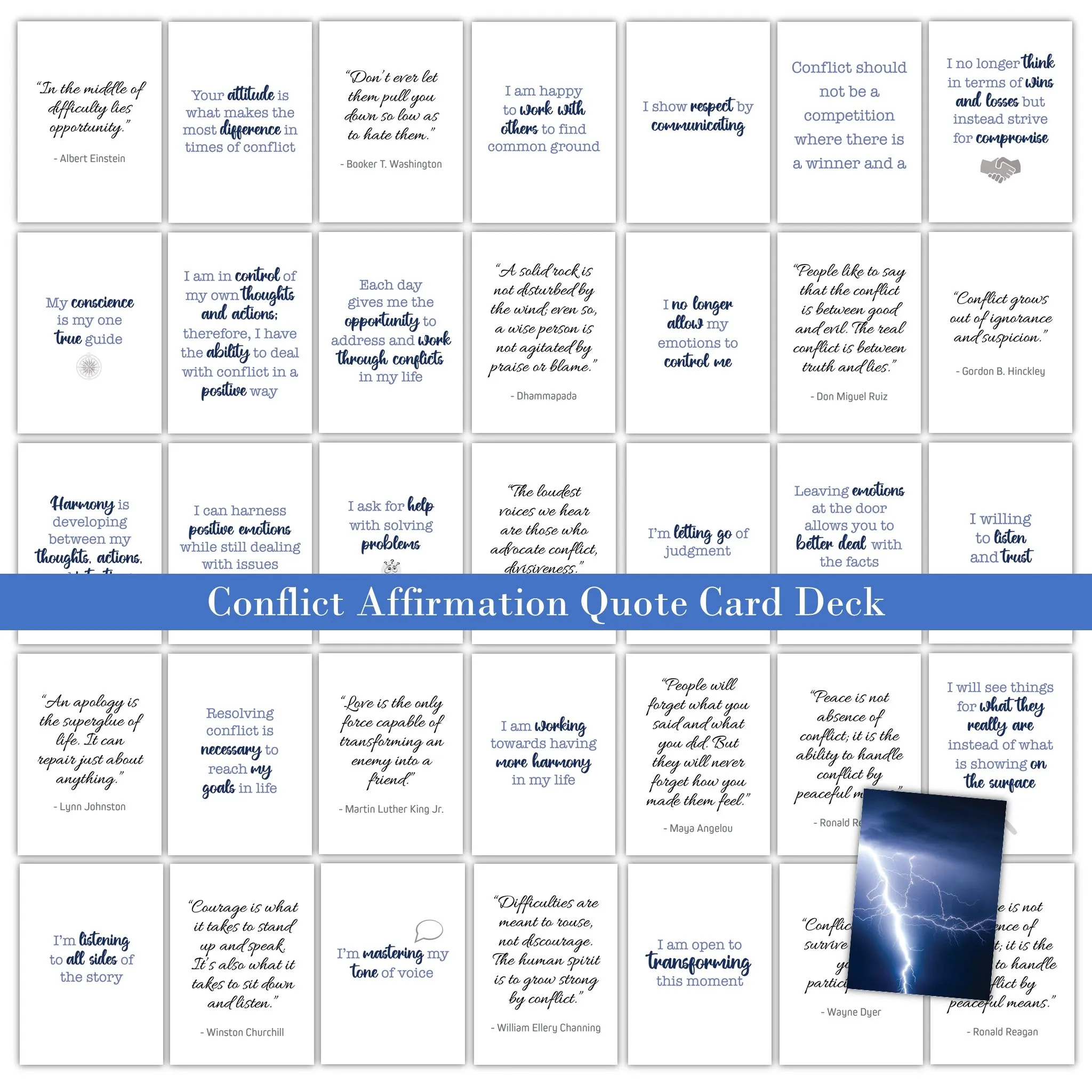 Conflict Affirmations - PLR Leadership Card Deck