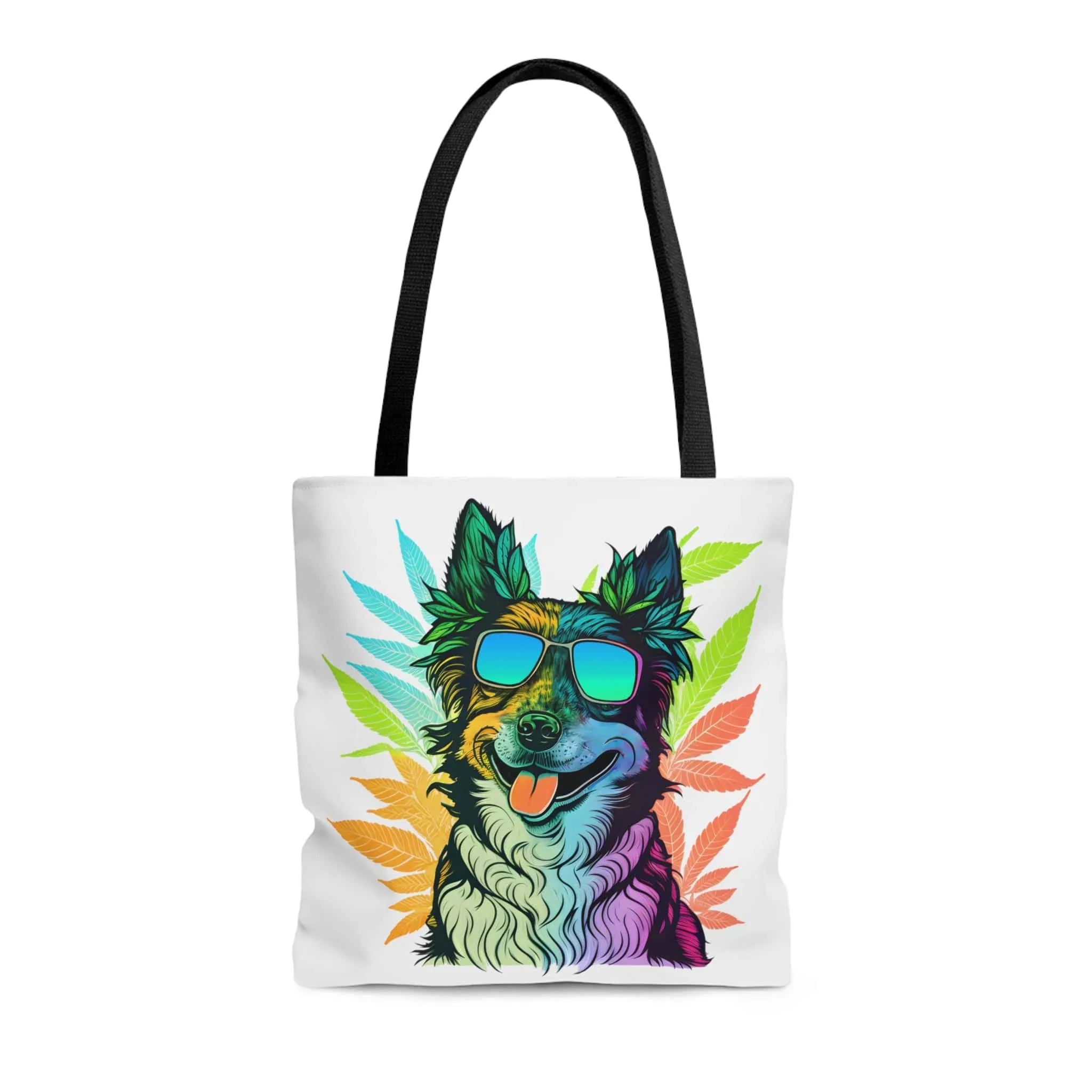 Cool Border Collie Weed Tote Bag