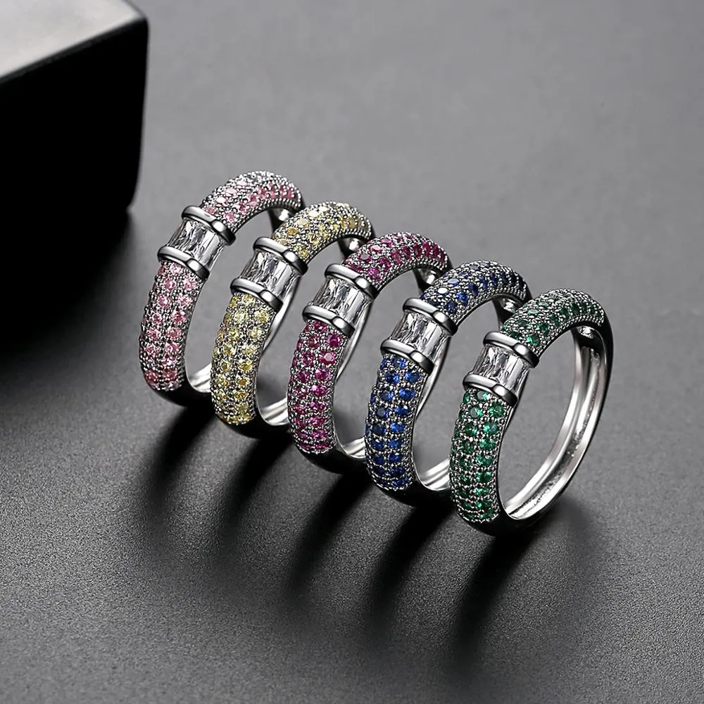 Cubic Zircon Paved Ring for Women & Men