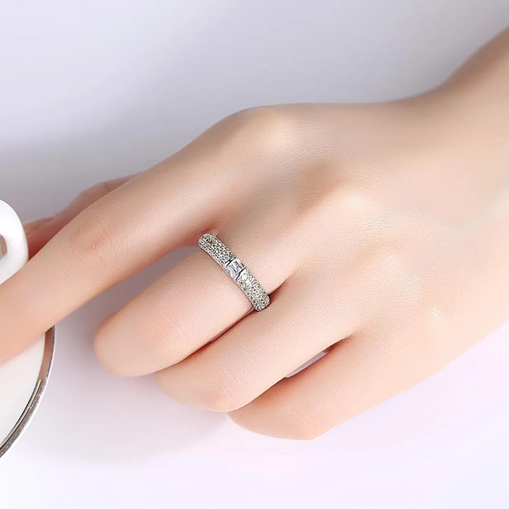 Cubic Zircon Paved Ring for Women & Men