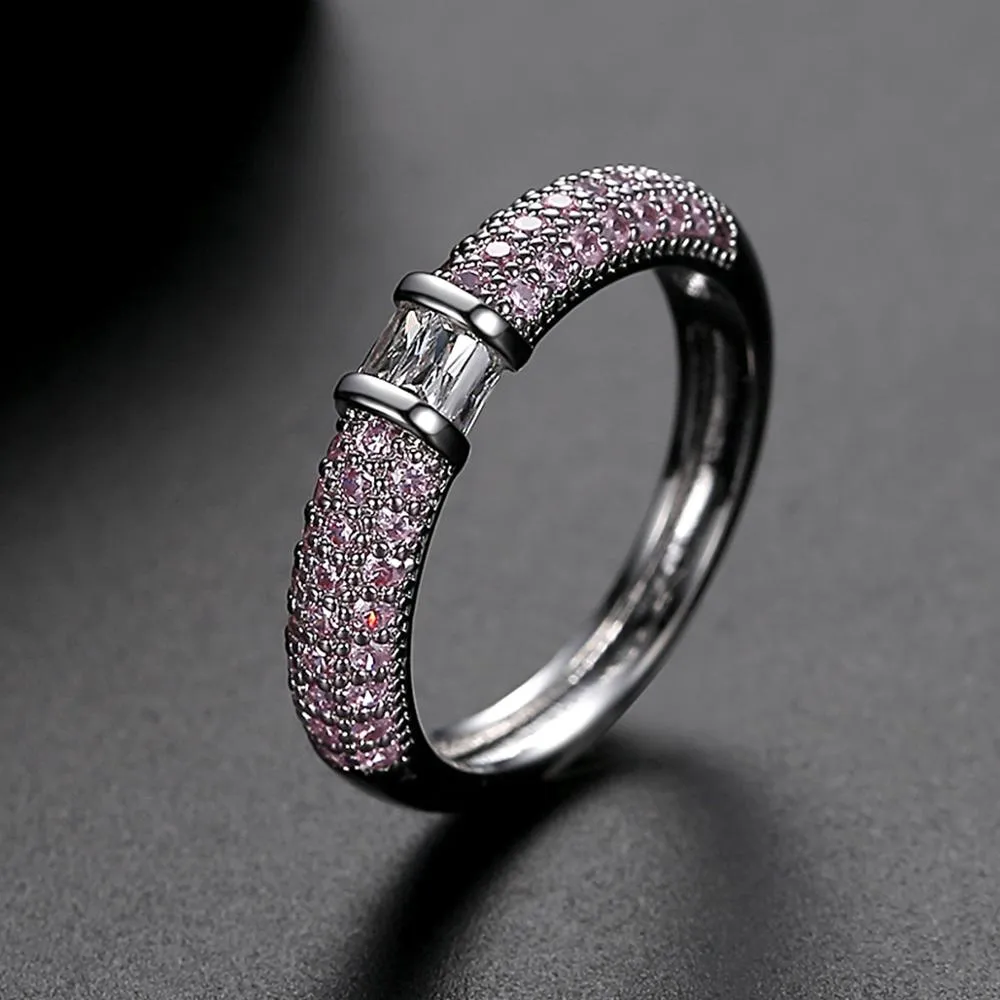 Cubic Zircon Paved Ring for Women & Men