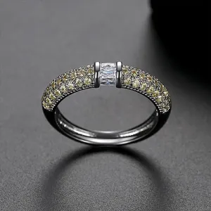 Cubic Zircon Paved Ring for Women & Men