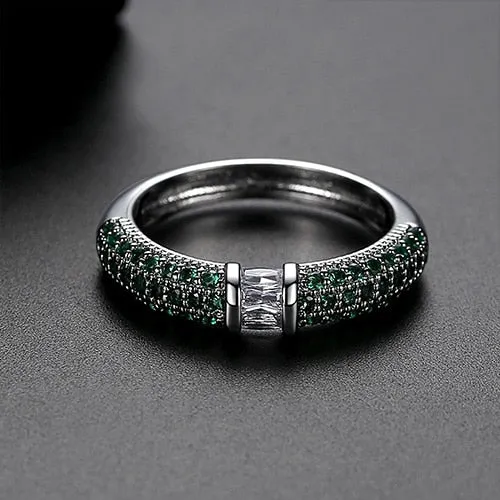 Cubic Zircon Paved Ring for Women & Men