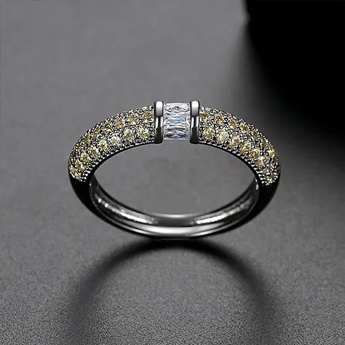Cubic Zircon Paved Ring for Women & Men