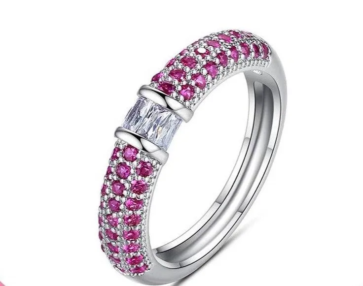 Cubic Zircon Paved Ring for Women & Men