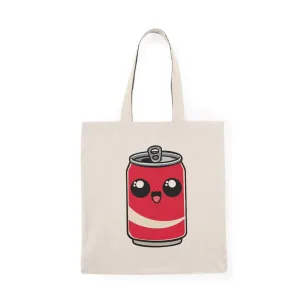 Cute Soda Can Tote – Fun Recycled Cotton Cartoon Bag