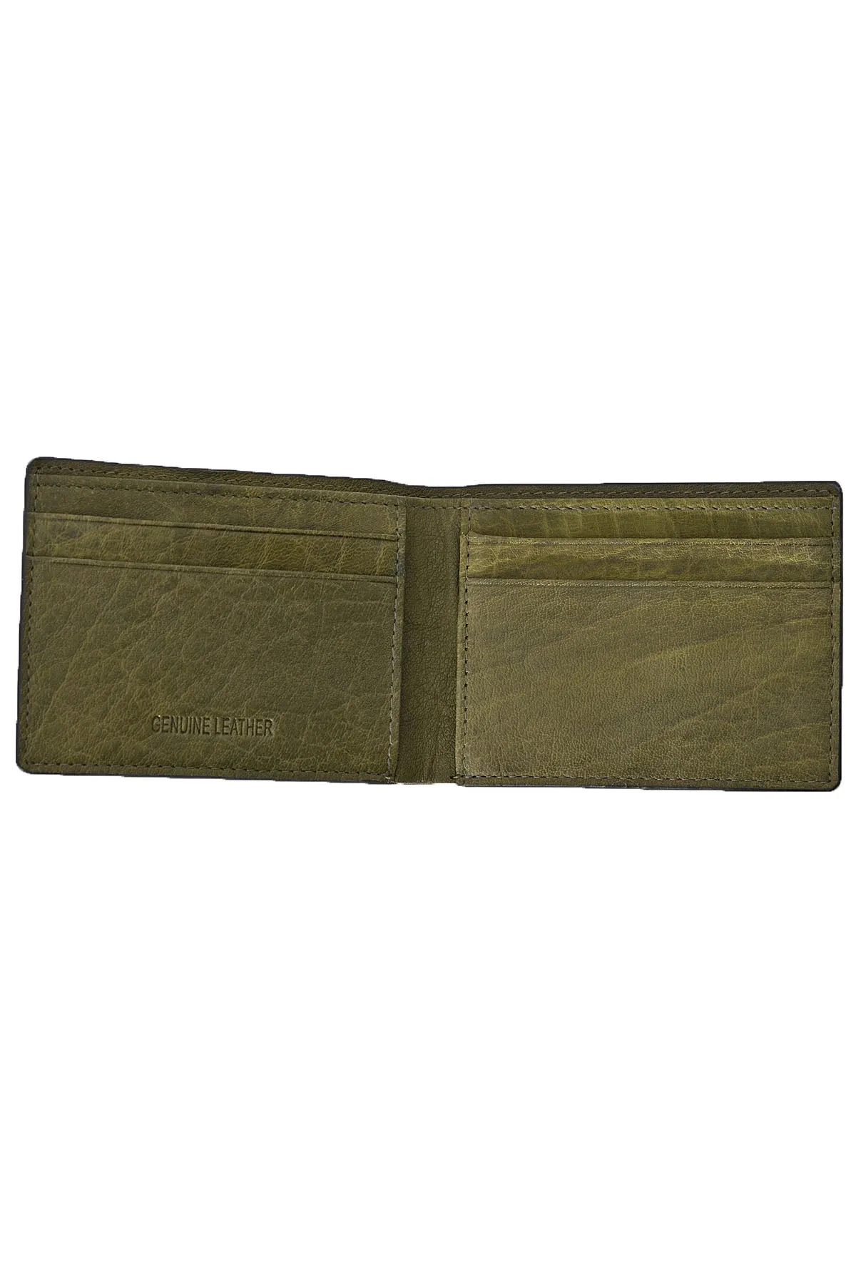 Duchamp London Olive Bi-Fold Wallet