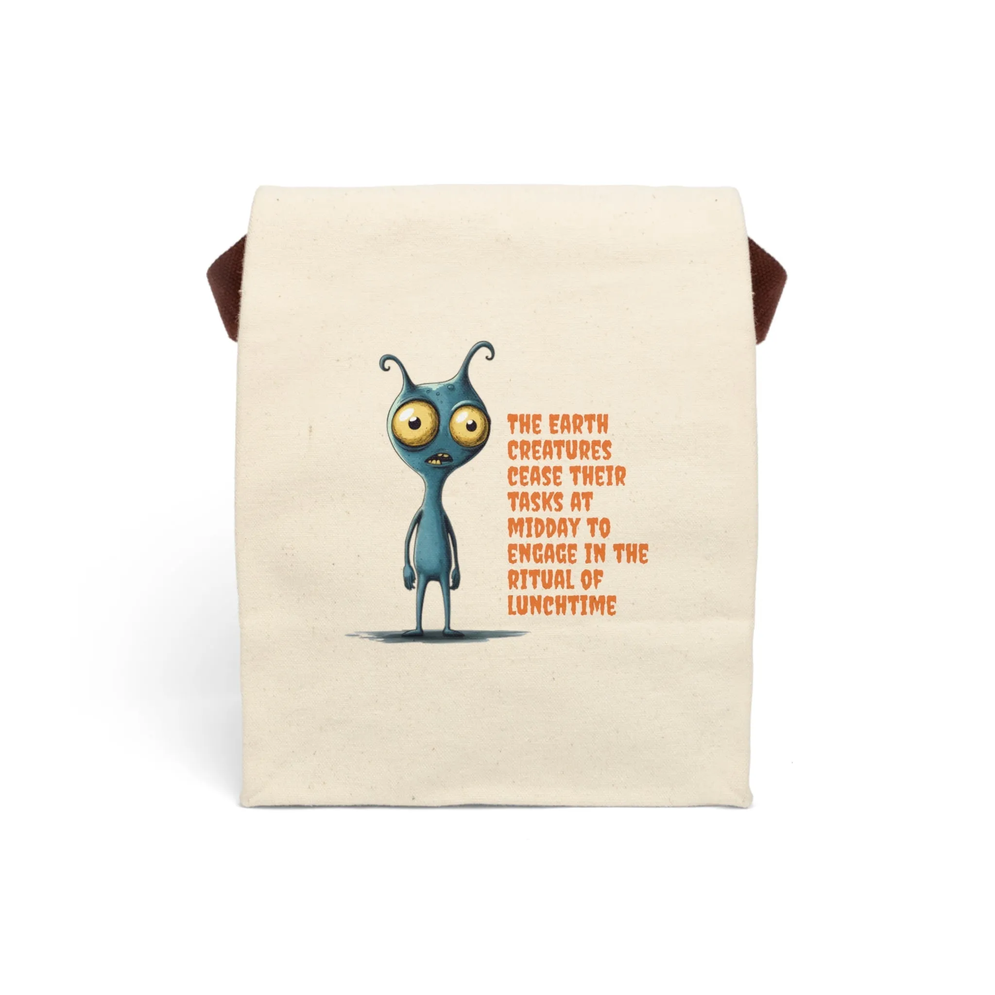Earth Creatures Canvas Lunch Bag