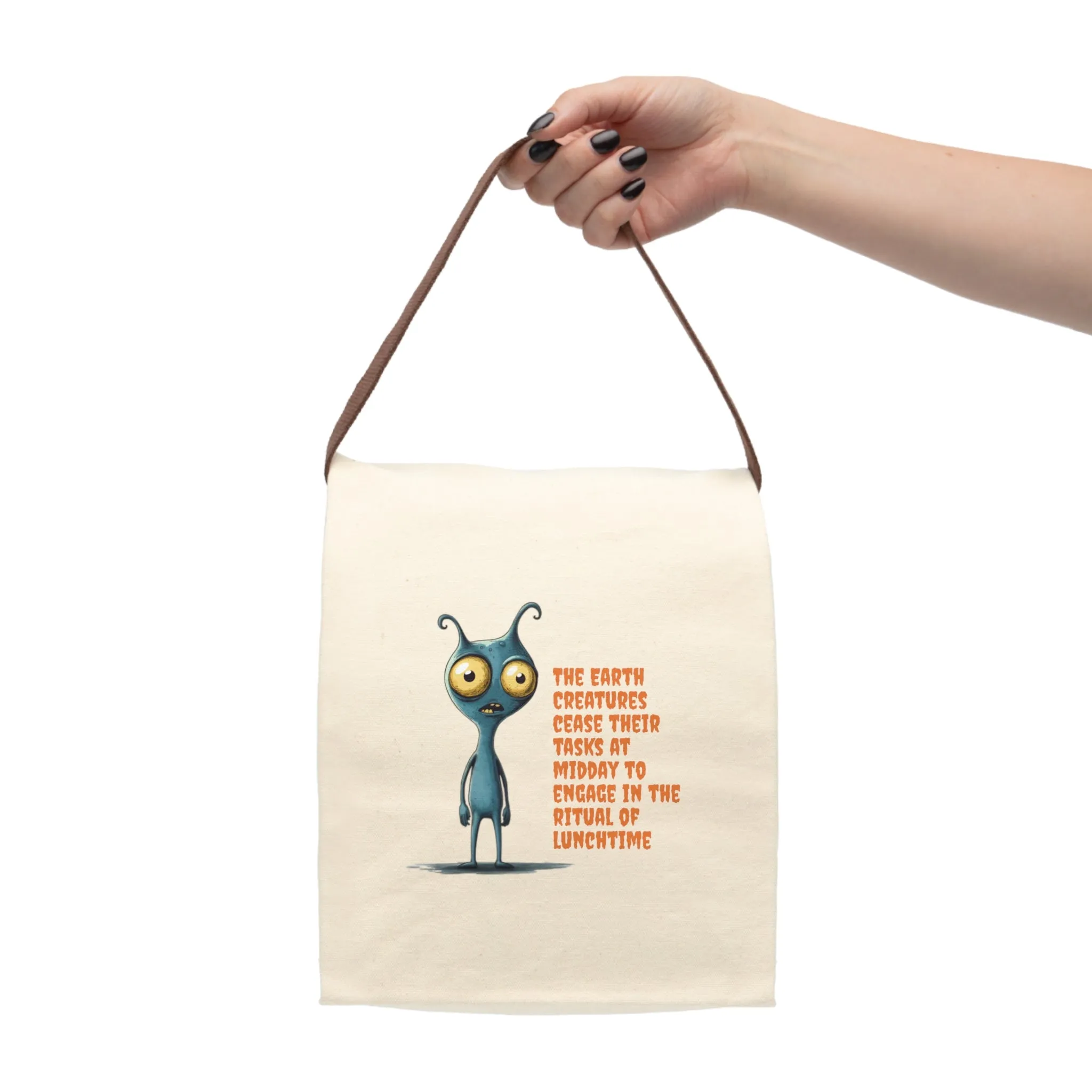 Earth Creatures Canvas Lunch Bag