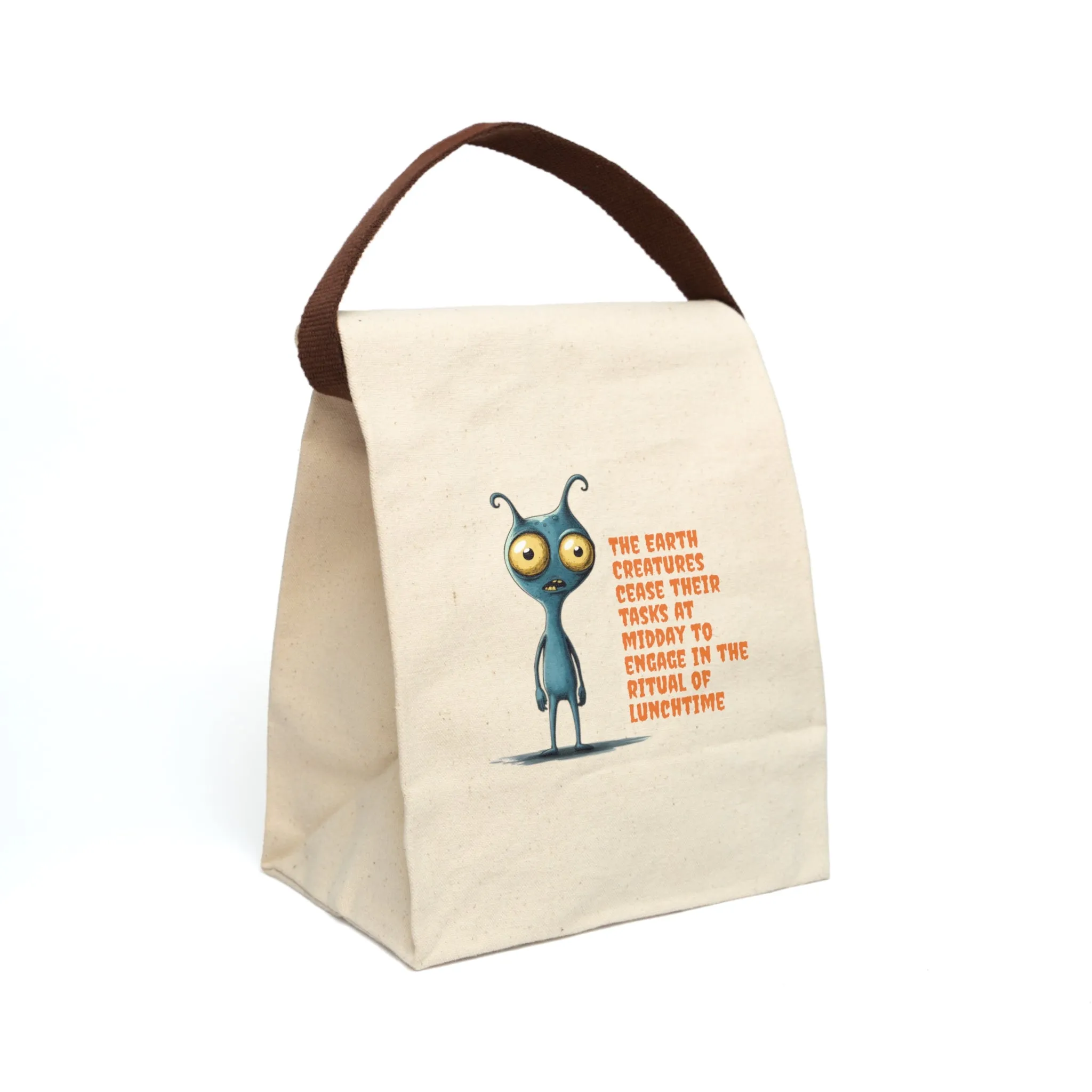 Earth Creatures Canvas Lunch Bag
