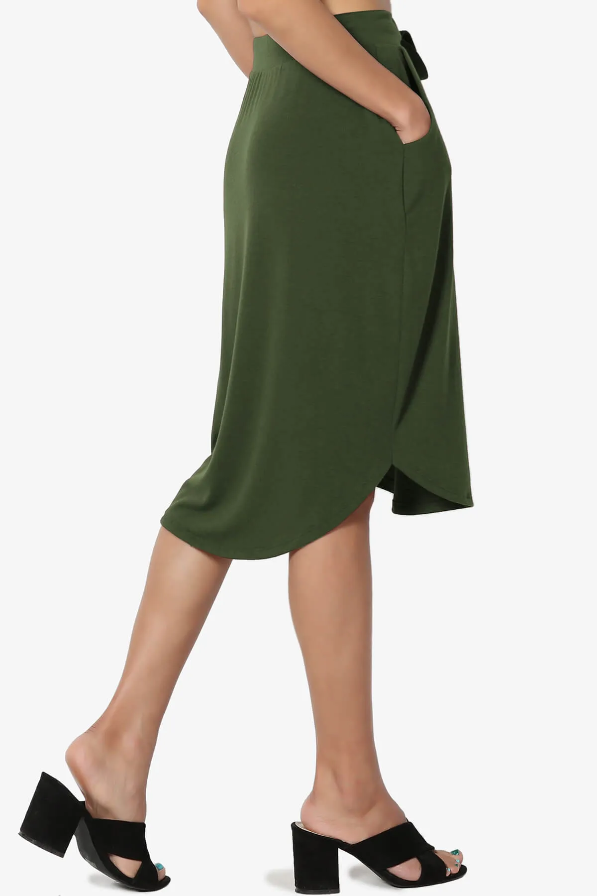 Eclipse Drawstring Midi Skirt