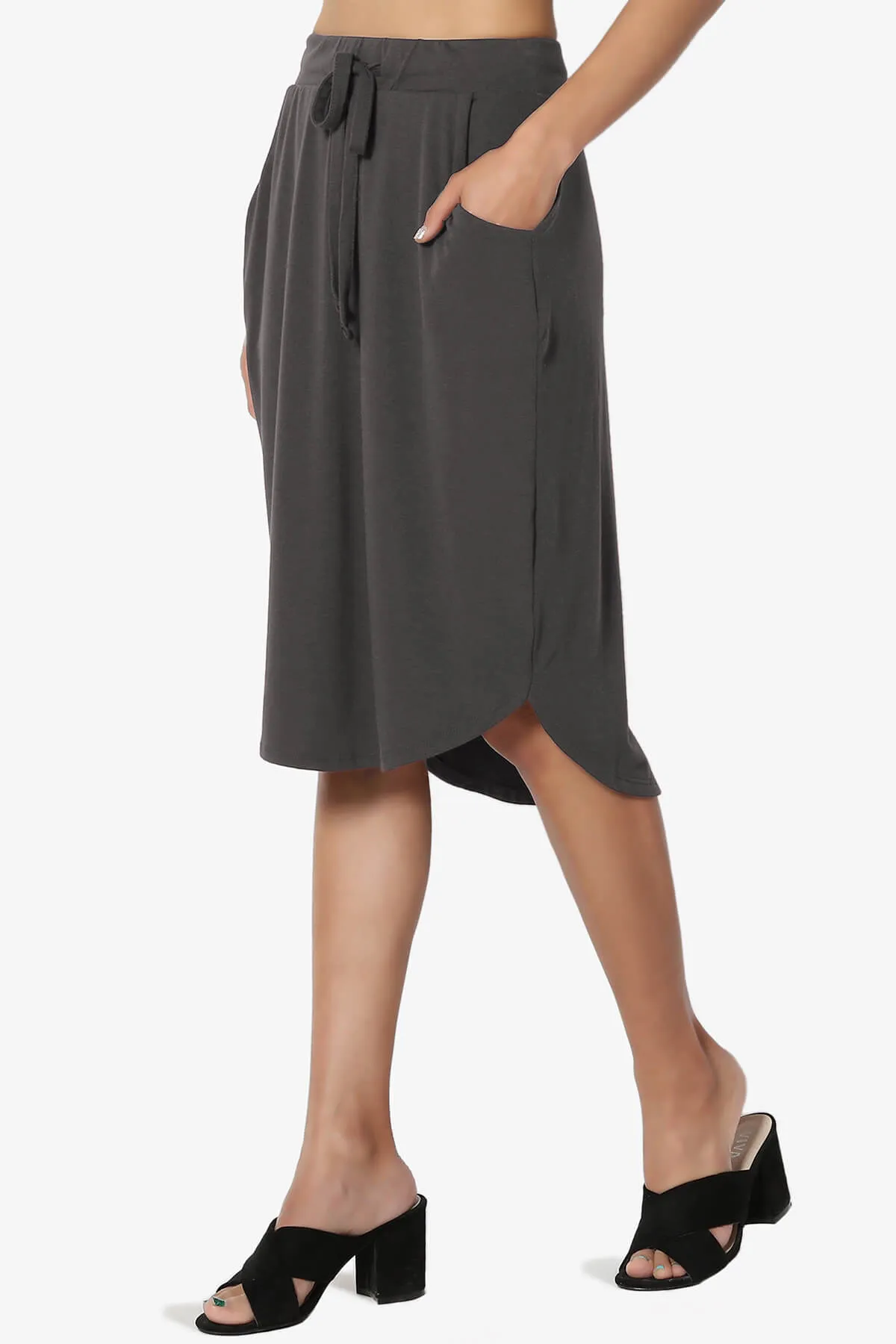 Eclipse Drawstring Midi Skirt