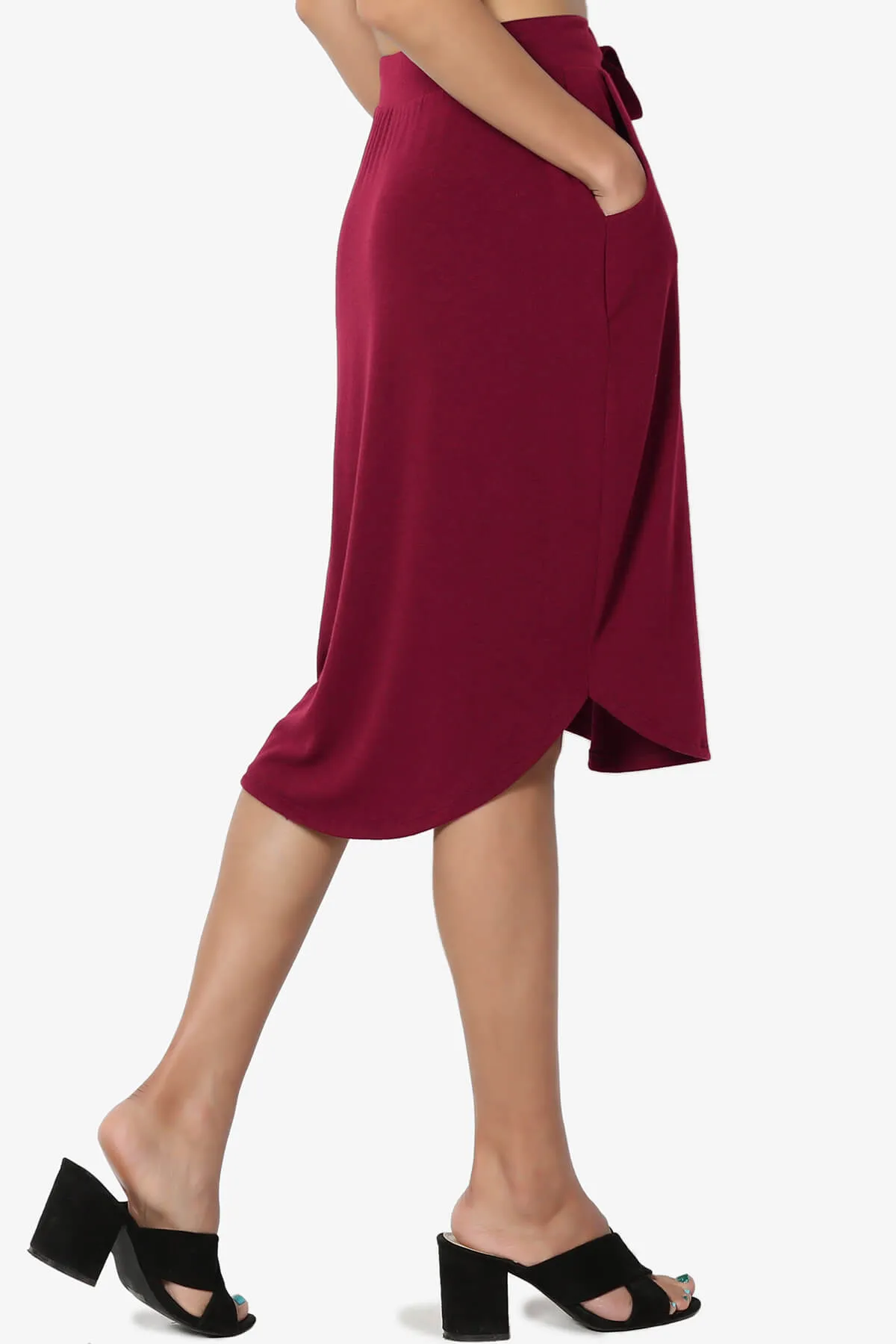 Eclipse Drawstring Midi Skirt