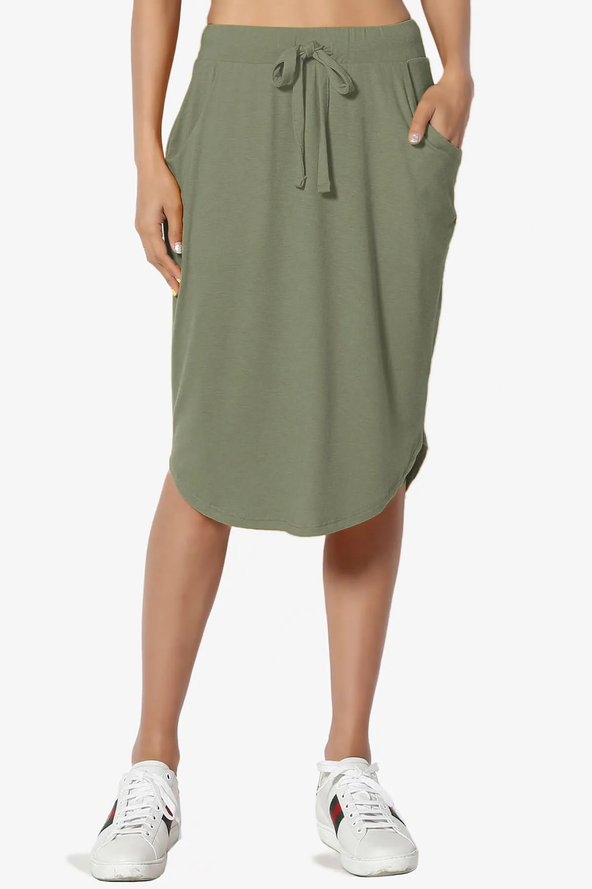 Eclipse Drawstring Midi Skirt