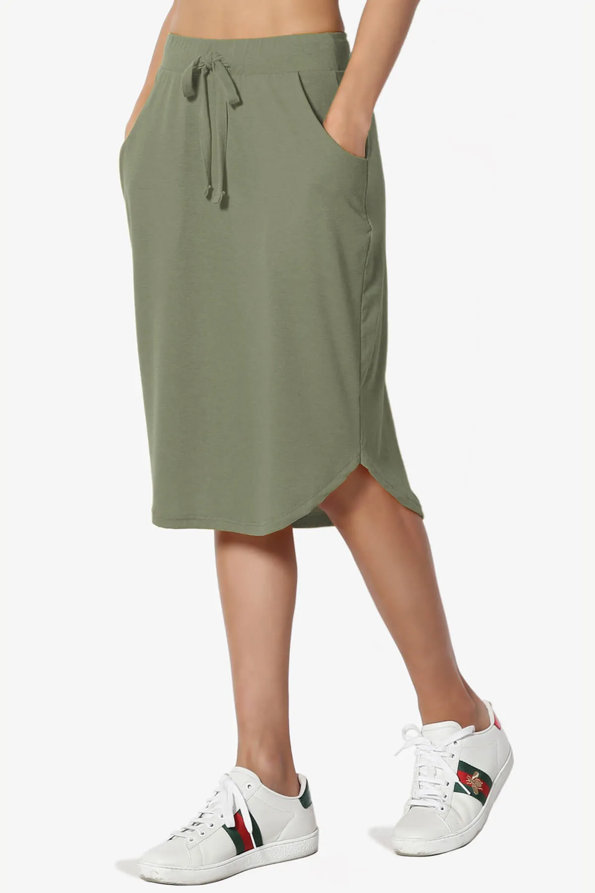 Eclipse Drawstring Midi Skirt